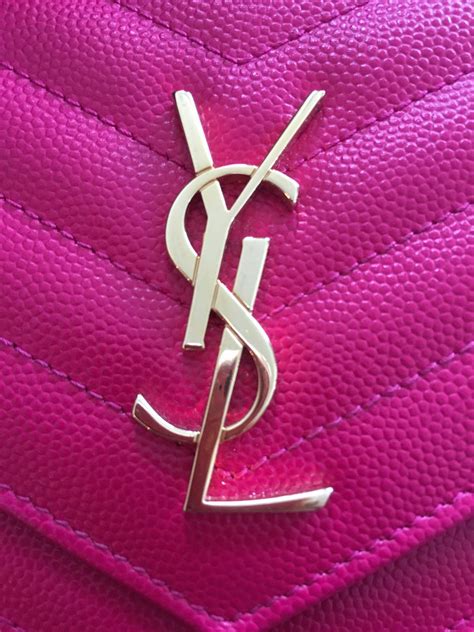 ysl pink wallet